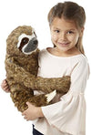Melissa & Doug Melissa Doug Lifelike Plush Sloth Stuffed Animal 12W x 14.5H x 9D in