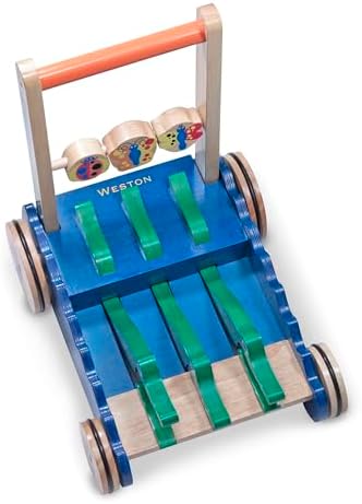 Melissa & Doug Melissa Doug Deluxe Chomp and Clack Alligator Push Toy and Activity Walker