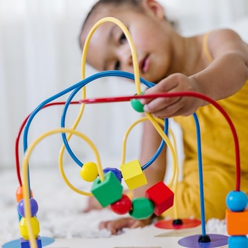 Melissa & Doug Melissa Doug Classic Bead Maze - Wooden Educational Toy - Wooden Bead Maze