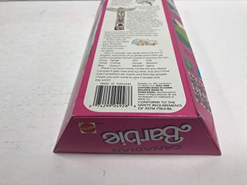 Barbie Canadian Barbie 4928 1987