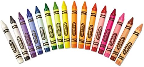 Crayola Binney Smith CrayolaR Large Crayon Set Lift-Lid Box Assorted Colors Box Of 16