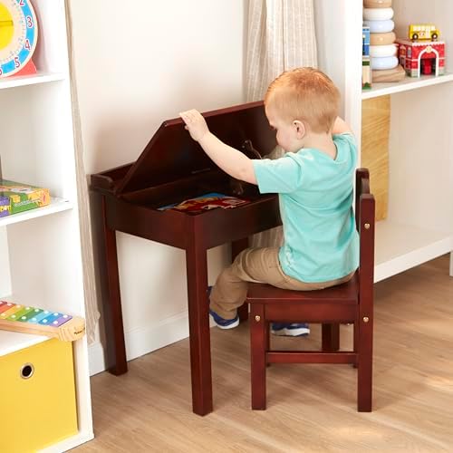 Melissa & Doug Melissa Doug Wooden Lift-Top Desk Chair - Espresso