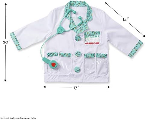 Melissa & Doug Melissa Doug Doctor Role Play Costume Dress-Up Set 8 pcs Pretend Play Role