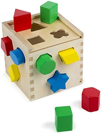 Melissa & Doug Melissa Doug Geometric Stacker - Wooden Educational Toy Wooden Shape