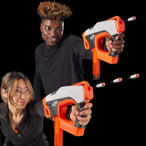 Nerf Pro Sender Half-Length Semi Automatic Dart Blaster 150 FPS 30 Nerf Pro Half-Length
