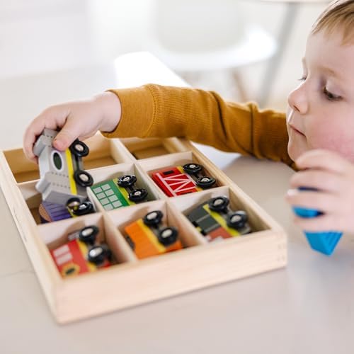 Melissa & Doug Melissa Doug Wooden Magnetic Train Cars - 8 Piece Educational and