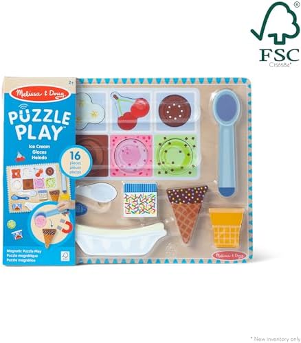 Melissa & Doug Melissa Doug Ice Cream Wooden Magnetic Puzzle