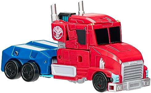 Transformers EarthSpark Deluxe Class Optimus Prime Action Figure 5-Inch Robot for