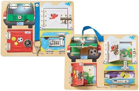 Melissa & Doug Melissa Doug Locks and Latches Board Wooden Educational Toy
