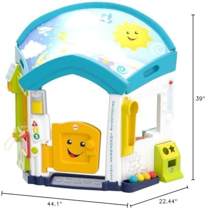 Fisher-Price Baby Toddler Toy Laugh Learn Smart Learning Home Playhouse with Lights