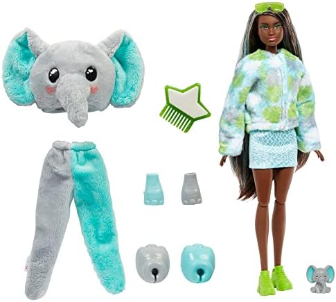 Barbie Cutie Reveal Fashion Doll Jungle Series Monkey Plush