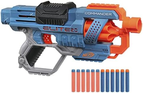 NERF Elite 2.0 Commander RD-6 Dart Blaster 12 Darts 6-Dart Rotating Drum Outdoor Easter