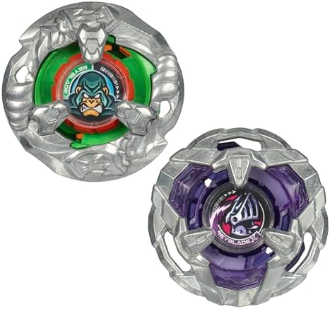 Hasbro Beyblade X Yell Kong 3-60GB and Helm Knight 5-80T Top Dual Pack Set Includes 2