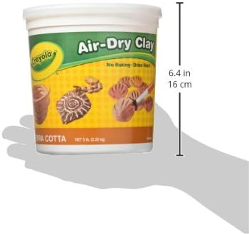 Crayola Air Dry Clay 5lbs Natural White Modeling Clay for Sculpting Material Bulk Craft
