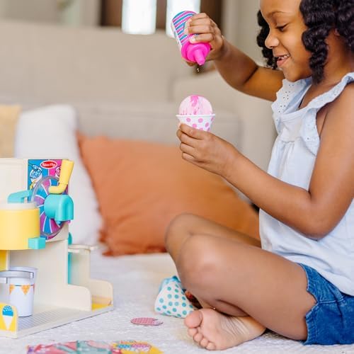 Melissa & Doug Melissa Doug Fun at The Fair Wooden Snow-Cone and Slushie Play Food Set -