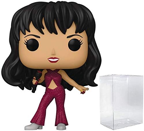 Funko Selena Burgundy Outfit Pop Vinyl Figure Bundled with Compatible Pop Box Protector