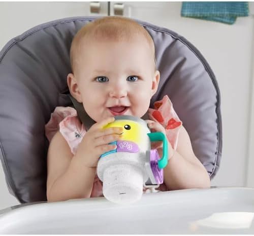 Fisher-Price Baby Toddler Toy Laugh Learn Wake Up Learn Coffee Mug with Learning for