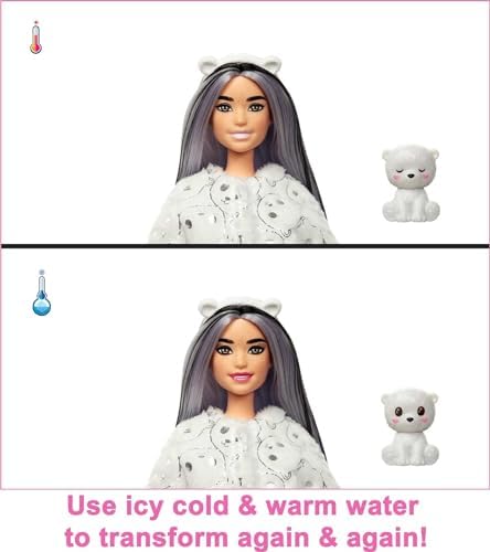 Barbie Cutie Reveal Doll Snowflake Sparkle Series Deer Plush