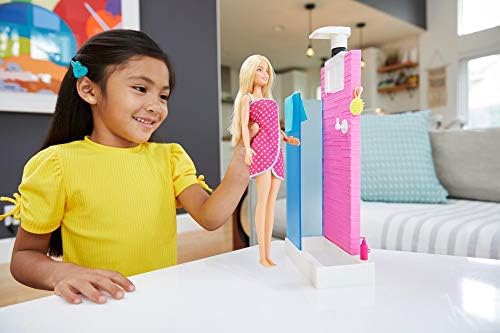 Barbie Doll Furniture Set Bathroom with Working Shower