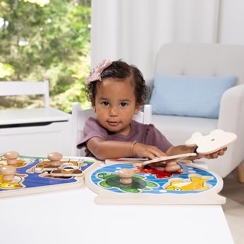 Melissa & Doug Melissa Doug Wooden Jumbo Peg Puzzle