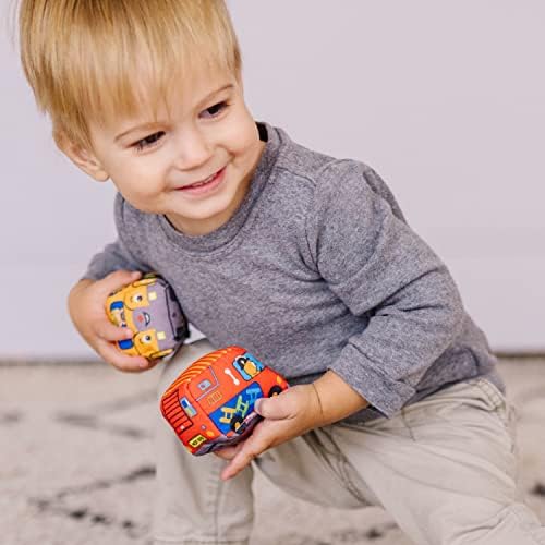 Melissa & Doug Melissa Doug Take-Along Town Play Mat 19.25 x 14.25 inches With 9 Soft Vehicle