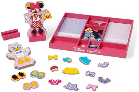 Melissa & Doug Melissa Doug Disney Minnie Mouse and Daisy Duck Magnetic Dress-Up Wooden Doll
