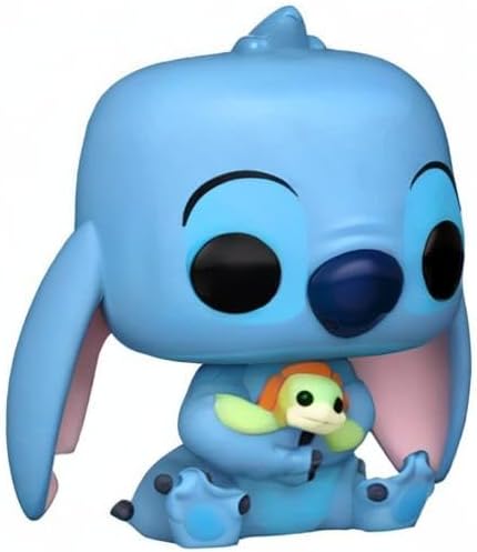 Funko Lilo Stitch POP Disney Stitch Vinyl Figure 1353 with Turtle Gold
