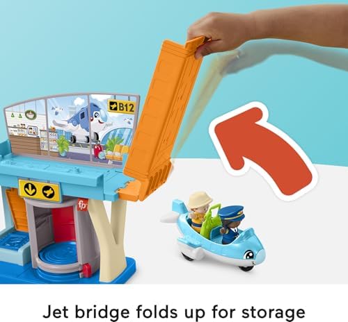 Little People Fisher-Price Little People Toddler Toy Everyday Adventures Airport Playset
