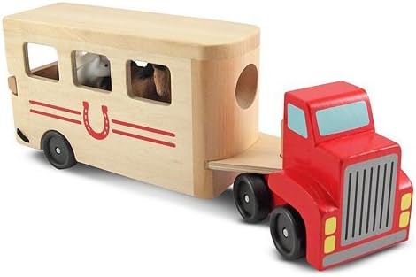 Melissa & Doug Melissa Doug Wooden Horse Carrier Toy 1 Scratch Art Mini-Pad Bundle 04097