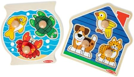 Melissa & Doug Melissa Doug Wooden Jumbo Peg Puzzle