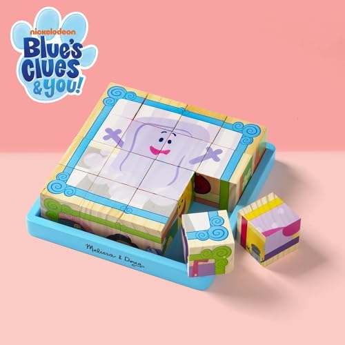 Melissa & Doug Melissa Doug Blue's Clues You Wooden Cube Puzzle 16 Pieces
