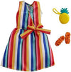 Barbie Mattel - Barbie Complete Looks Fashion Striped Dress with Orange Sandals and