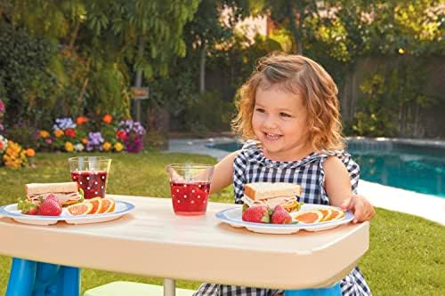 Little Tikes Easy Store Picnic Table with Umbrella Multi Color 42.00''L x 38.00''W x