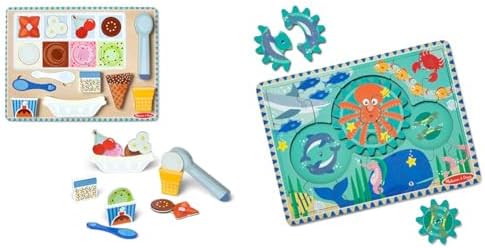Melissa & Doug Melissa Doug Ice Cream Wooden Magnetic Puzzle