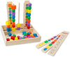 Melissa & Doug Melissa Doug Bead Sequencing Set With 46 Wooden Beads and 5 Double-Sided