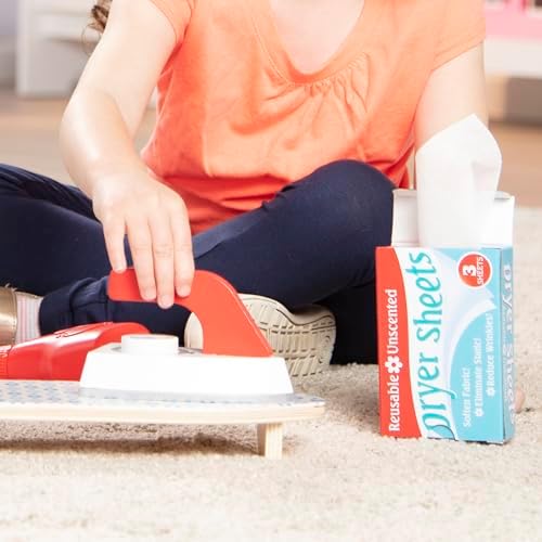 Melissa & Doug Melissa Doug Laundry Basket With Wooden Iron Ironing Board and 14 Pcs