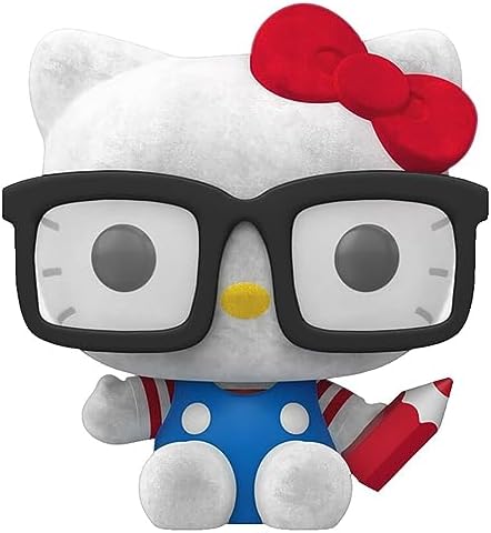 Funko Pop Hello Kitty 65 - Hello Kitty Hipster Nerd with Glasses Flocked