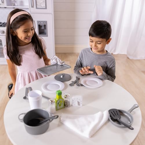 Melissa & Doug Melissa Doug 22-Piece Play Kitchen Set - Utensils Pot Pans and More White