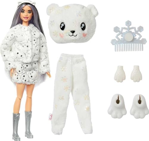Barbie Cutie Reveal Doll Snowflake Sparkle Series Deer Plush