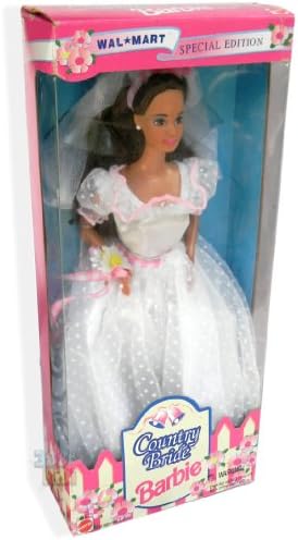 Barbie Country Bride Doll Brunette Wal Mart 1994