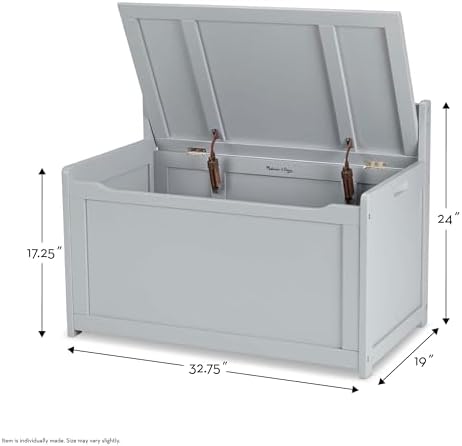 Melissa & Doug Melissa Doug Wooden Toy Chest - Light Wood Furniture for Playroom Blonde
