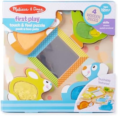 Melissa & Doug Melissa Doug First Play Wooden Touch and Feel Puzzle