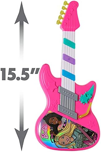 Barbie Rock Star Guitar Interactive Electronic Toy Guitar with Lights Sounds and