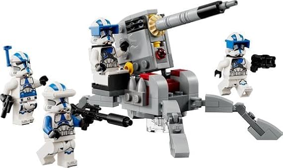 LEGO Star Wars 501st Clone Troopers Battle Pack Toy Set Buildable AV-7 Anti Vehicle
