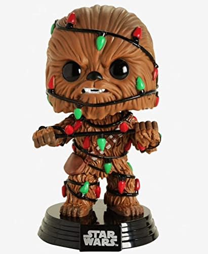Funko POP Star Wars Holiday - Chewbacca with Christmas Lights Funko Vinyl Figure Bundled