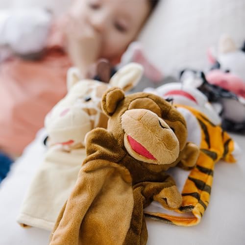 Melissa & Doug Melissa Doug Animal Hand Puppets Set of 2 4 animals in each - Zoo Friends