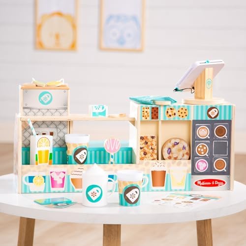 Melissa & Doug Melissa Doug Wooden Cafe Barista Coffee Shop 35 Pieces - FSC Certified