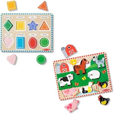 Melissa & Doug Melissa Doug Chunky Puzzle Bundle