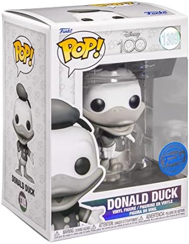 Funko Disney 100 Black and White Donald Duck Pop Vinyl Figure - Limited Edition
