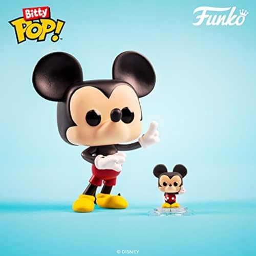 Funko Bitty POP Disney - Mickey 4-Pack - Mickey Mouse Minnie Mouse Pink Dress Pluto and A